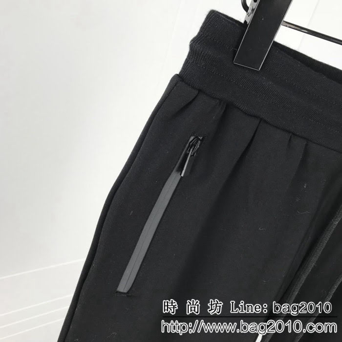 FENDI芬迪 19ss新款長褲 斜杠系列logo 數碼直噴壓膠LOGO工藝 高版本男女同款 ydi2306